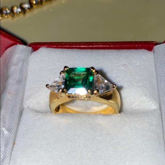 Silver Gold Plated Ring - Picture 2 of 2